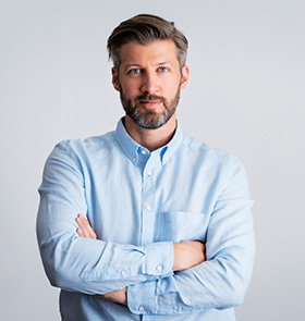 Man in a dress shirt